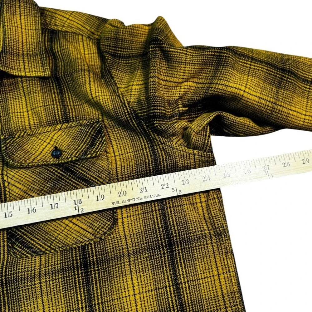The North Face Men's XL‎ Yellow Plaid Flannel Shirt 100% Cotton Button